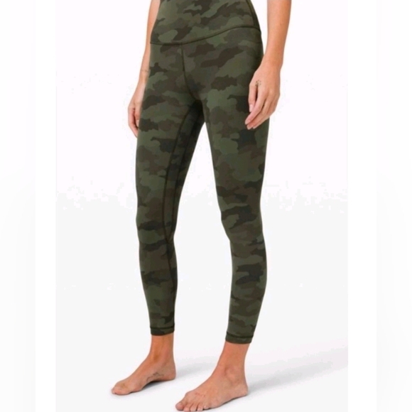 lululemon athletica Pants - Lululemon Align High Rise Luxtreme Camo Leggings Size 4 Rip Tag Attached